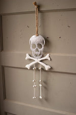 Kalalou CMN1392 Metal Halloween Skeleton Door Hanger