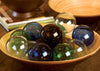 4-inch round glass orb for tabletop decor