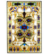 Meyda Lighting 71888 32"W X 48"H Estate Floral Stained Glass Window Panel
