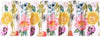 Benzara Meuse Floral Print Fabric Window Valance with Loops, Multicolor