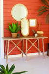 Kalalou CJJ2317 Set of Three Seagrass Mirrors