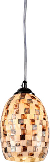 Chloe Lighting CH3CY22BC06-DP1 Melia Mosaic 1 Light Ceiling Mini Pendant 6`` Shade