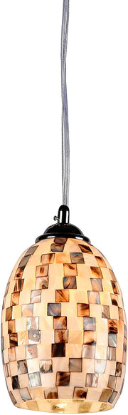 Chloe Lighting CH3CY22BC06-DP1 Melia Mosaic 1 Light Ceiling Mini Pendant 6`` Shade