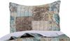 Benzara Philadelphia 26 x 20 Cotton Standard Pillow Sham with Floral Print, Multicolor