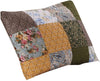 Benzara Austin 26 x 20 Cotton Standard Pillow Sham with Floral and Paisley Print, Multicolor
