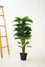 Kalalou CNL1326 Artificial Monstera Plant In A Plastic Pot Large