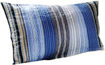 Benzara Chimborazo Fabric King Size Sham with Striped Prints, Multicolor