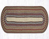 Earth Rugs C-300 Honey/Vanilla/Ginger Oval Table Runner 13``x48``