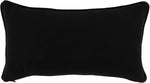 Benzara Rectangular Fabric Throw Pillow with Rug Accents, Gray