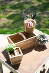 Kalalou CCHA1038 Nesting Recycled Wood Trugs Set of 6