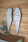 Kalalou CFN100 White Painted Angel Wings Set of 2