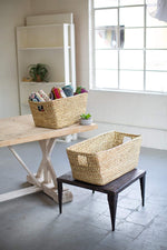 Kalalou A6122 Set of 2 Rectangle Seagrass Baskets
