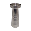 Sagebrook Home 17373-04 Metal, 10" Striped Pillar, Silver