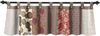 Benzara Hayes Fabric Valance with Patchwork and Medallion Motifs, Multicolor