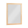 Benzara Transitional wooden Frame Dresser Mirror with Grain Details, Natural Pine