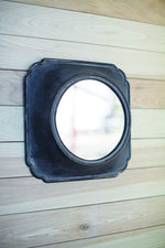 Kalalou CHYK1127 Round Metal Mirror with Square Frame