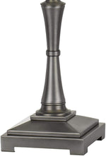 Benzara Metal Body Table Lamp with Swing Arm and Fabric Bell Shade, Silver and Gray