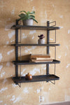 Kalalou CLA1284 Metal Wall Unit with Four Shelves