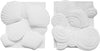 Benzara Polyresin Walldecor with Sea Shell Design, Set of 2, White