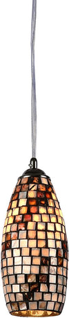 Chloe Lighting CH3CC30BC05-DP1 Bellona Mosaic 1 Light Ceiling Mini Pendent 5.3`` Shade