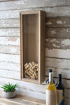 Kalalou CLA1287 Wood and Glass Wine Cork Holder