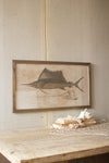 Kalalou CHH1260 Sailfish Print Under Glass