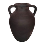 Sagebrook Home 18254-01 Terracotta, 13" Vase With Handles, Black