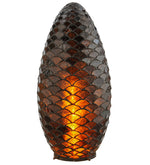 Meyda Lighting 76491 9.5"W Tiffany Pinecone Lamp Shade