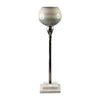 Sagebrook Home 18220-02 Glass, 17" Votive Holder W Marble Stand, Sage/Silv