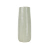 Sagebrook Home 18627-05 Ceramic, 12" Etched Lines Cylinder Vase, Cucumber