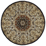 Kaleen Rugs Tara Rounds Collection 7702-02 Black Area Rug