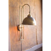 Antique Brass Wall Light for Living Room or Study