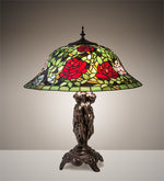 Meyda Lighting 78364 24" High Tiffany Rosebush Table Lamp