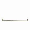 Benzara BM209864 32 Inch Tubular Metal Wall Mounting Bar Hanger, Brass