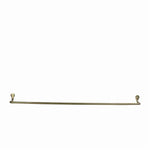Benzara BM209864 32 Inch Tubular Metal Wall Mounting Bar Hanger, Brass