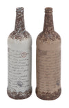 Benzara Ceramic Vase with Natural Polish and Texture 2 Assorted