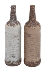 Benzara Ceramic Vase with Natural Polish and Texture 2 Assorted
