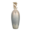Sagebrook Home 16767-05 Glass, 20" Metal Vase Tribal Topper, Gold