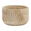 Sagebrook Home 17380-01 Wood, 8" Ridged Bowl, Natural