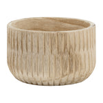 Sagebrook Home 17380-01 Wood, 8" Ridged Bowl, Natural