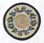 Earth Rugs LC-312 Blueberry Vine Round Large Coaster 7``x7``