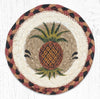 Earth Rugs LC-375 Pineapple Round Large Coaster 7``x7``