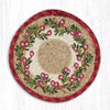 Earth Rugs LC-390 Cranberries Round Large Coaster 7``x7``