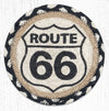 Earth Rugs LC-430 Route 66 Round Large Coaster 7``x7``