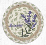 Earth Rugs LC-611 Lavender Round Large Coaster 7``x7``