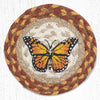 Earth Rugs LC-630 Monarch Round Large Coaster 7``x7``