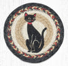 Earth Rugs LC-9-238 Crazy Cat Round Large Coaster 7``x7``