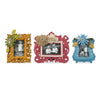 Benzara Polyresin Engraved Design Photo Frame, Set of 3, Multicolor