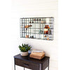 Kalalou NVE1057 Metal Framed Glass Wall Curio Display