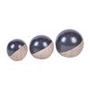 Sagebrook Home 17890-02 Ceramic, Set of 3 4/5/6", 2-Tone Orbs, Cream/Black